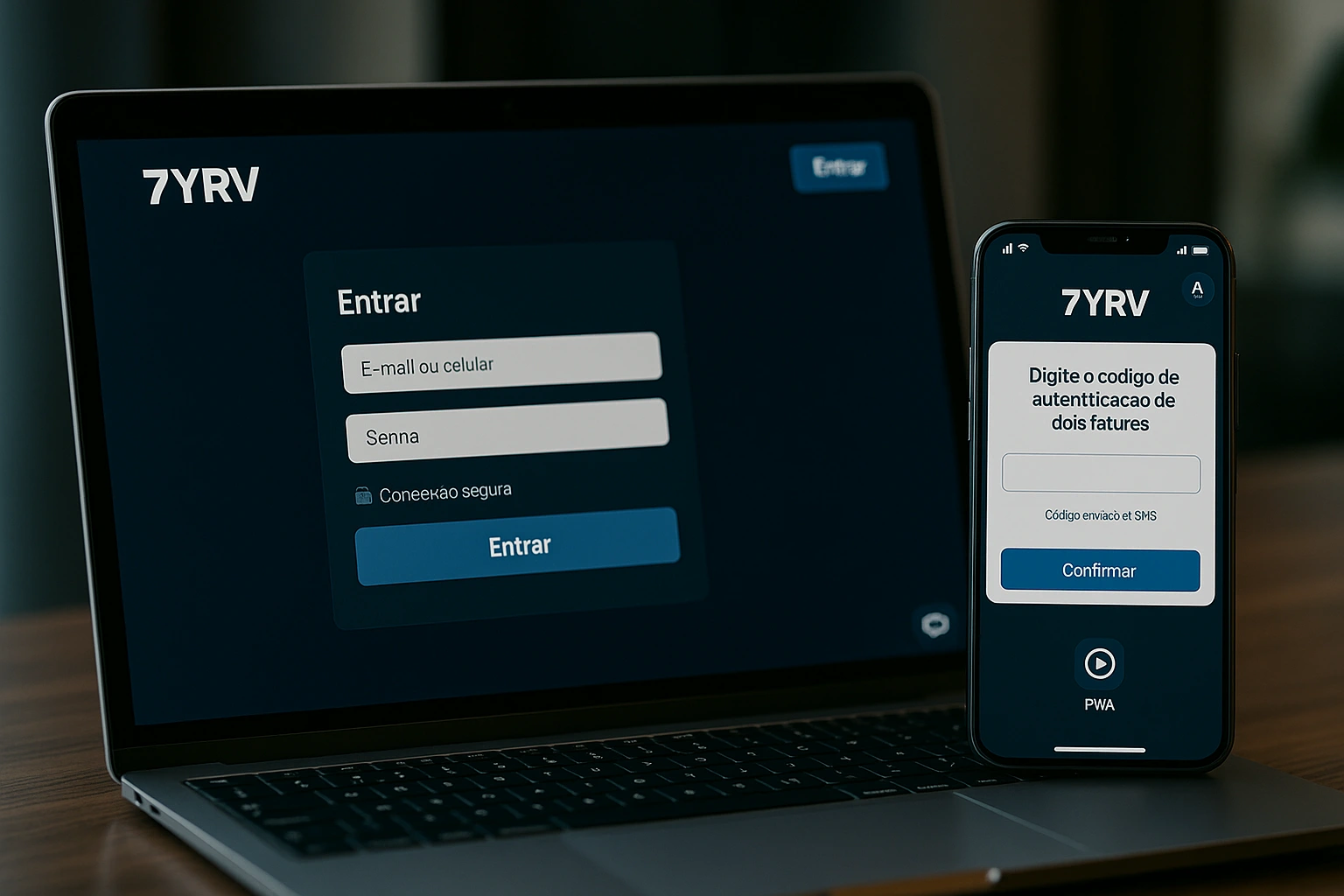 Criar uma nova Conta no plataforma 7YAV