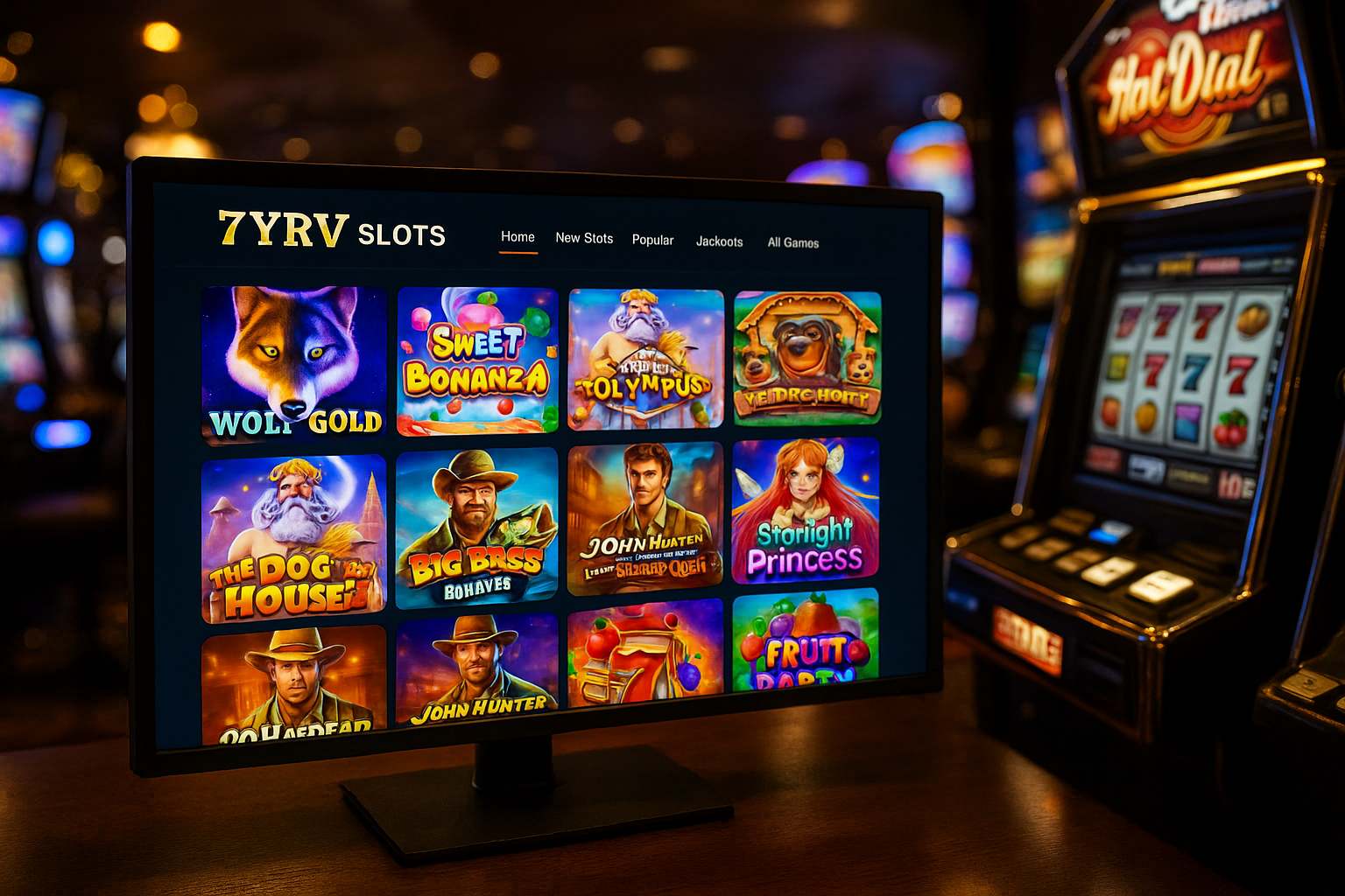 Explore o mundo das slot machines no 7YAV Casino